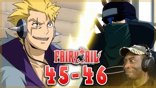 LAXUS VS MYSTOGAN Fairy Tail  Episode 45 46  Reaction [upl. by Llekim]