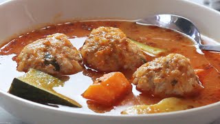 Mexican Soup ALBONDIGAS  Easy Recipe [upl. by Karame]