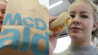 MAC DONALDS ALS ONTBIJT OP SCHOOL🍔🥞🤭 DAILY VLOG 67❤️ [upl. by Milde250]