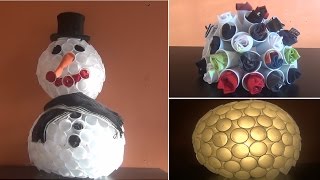 DIY  Bricolage à faire à la maison 31 le Bonhomme de neige GEANT [upl. by Gemma]