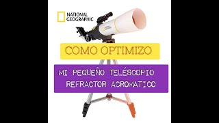 TELESCOPIO REFRACTOR 70MM400MM NATIONAL GEOGRAFHIC COMO SACARLE RENDIMIENTO [upl. by Atsirhc]