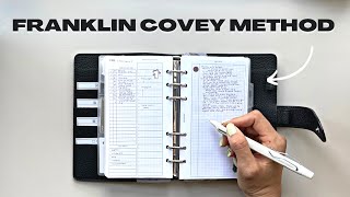 Better than GTD The Franklin Covey Planner System EXPLAINED  how to implement it in your planner [upl. by Enoved]