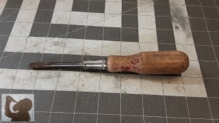 Wood Handle Screwdriver Restoration [upl. by Anayk989]