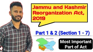 Jampk Reorganisation Act 2019  Important Sections amp Parts  Learning Tricks  Part 2  JKSSBJKPSC [upl. by Nosbig]