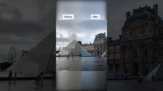 Daily Lightroom Edit 136 The Louvre Pyramid After Rain Paris France [upl. by Eliades398]