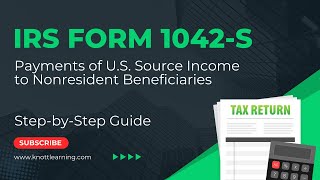 How to Complete IRS Form 1042S for Payments to Nonresidents [upl. by Isyak]