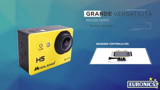 Midland  Action camera FullHD e WiFi Integrato  H5 C1208 [upl. by Elberta]