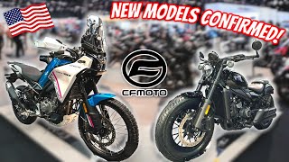 NEW 2024 CFMOTO Motorcycles Announced  AIMEXPO 2024  CFMOTO Adventure Bike amp CFMOTO Cruiser [upl. by Jerome334]