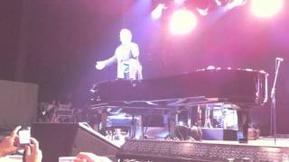 Elton John Concert  Woman Jumps on Stage [upl. by Aihsital]