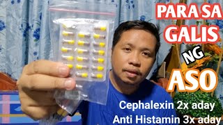 CEPHALEXIN amp ANTI HISTAMIN PARA SA GALIS NG ASPIN KO [upl. by Fillbert]