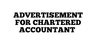 advertisement for chartered accountant  how to draft an advertisement  ADVERTISEMENT KAISE BNAYE [upl. by Mak489]