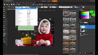 Creating A Holiday Greeting Card in PaintShop Pro X5 [upl. by Ethbun92]