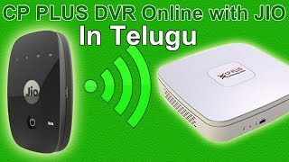 cp plus dvr online configuration with jio in telugu  dvr ela online cheyyali [upl. by Latsyrc]