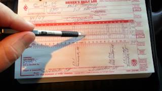 How to Fill Out a Truck Driver Log Book  NEW and UPDATED Video [upl. by Fabiolas]