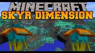 Minecraft Mod Showcase  Skyr Dimension  Fields of Dimensions  Mod Review [upl. by Grega]