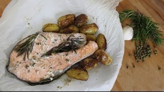 SALMONE AL CARTOCCIO  Buono Facile Veloce [upl. by Layap]