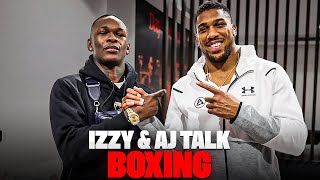 Israel Adesanya amp Anthony Joshua Talk Boxing in Riyadh Saudi Arabia [upl. by Aicelav]