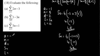 A Level Maths  Edexcel  AQA  Pure Sequences and Series 7  Sigma Notation Arithmetic Series [upl. by Halika412]