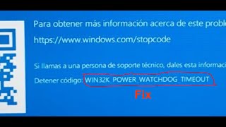 Fix WIN32KPOWERWATCHDOGTIMEOUT Blue Screen BSOD Error On Windows 1110 PC [upl. by Noirret]