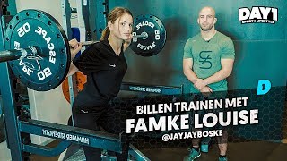 Billen trainen met FAMKE LOUISE  Sporten Met BNers  DAY1 [upl. by Yatnohs]