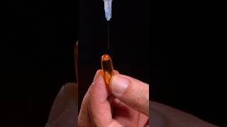 Extracting Fish Oil with a Syringe CloseUp ASMR [upl. by Adnil]