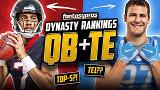 Top 30 Dynasty Quarterback and Tight End Rankings  Late Round Steals 2024 Fantasy Football [upl. by Marela14]