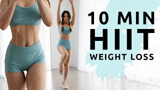 10 Min HIIT to burn calories  Standing Full Body Workout  No Equipment [upl. by Semaj86]