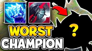 I tried the WORST champion in League of Legends this is what happened next [upl. by Ahsain]