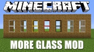 Minecraft MORE GLASS Mod Review amp How to Install [upl. by Favin295]