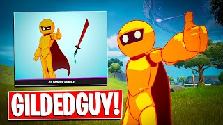 NEW GILDEDGUY BUNDLE Gameplay  Combos Before You Buy Fortnite Battle Royale [upl. by Nerti230]