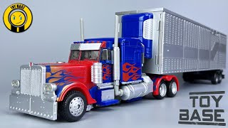 【Perfect Optimus Prime  Trailer】Transformers MB11 Leader Class Optimus Prime Truck Robot [upl. by Eisnil]