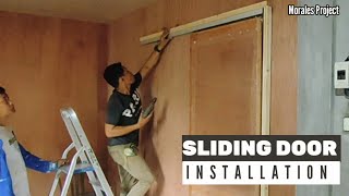 Pag Install Ng Sliding Door  Sliding Door Installation [upl. by Restivo]