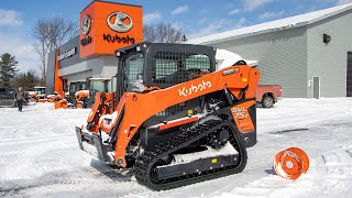 Snow Track VS HPattern Track Test Kubota Skid Steer SVL75 [upl. by Timothee]