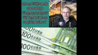 Jöhet Magyarországon az 1000 eurós minimálbér Mennyi is lesz az forintban [upl. by Lletnohs]