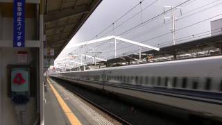 Shinkansen 700 series top speed at Himeji [upl. by Mohandis795]