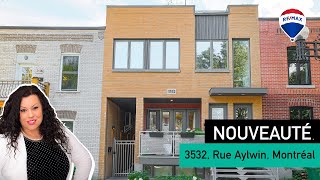 Condo à Vendre  3532 Rue Aylwin Montréal  Stephanie Summers Courtier Immobilier REMAX DICI [upl. by Alda]