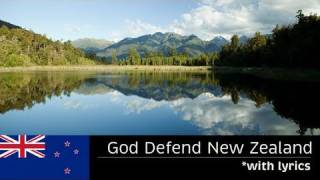 GOD DEFEND NEW ZEALAND  with lyrics  New Zealand National Anthem  FULL LENGTH [upl. by Shelagh]