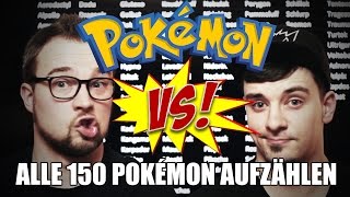 Alle 150 POKÉMON aufzählen  Lenny VS DuO TV [upl. by Myo913]