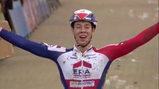 Laurens Sweeck wint Waaslandcross bpost bank trofee race highlights [upl. by Spearing328]