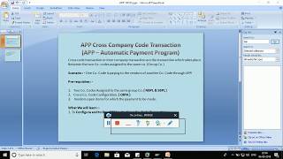 APP AUTOMATIC PAYMENT PROGRAM SAP CROSS COMPANY CODE [upl. by Tdnaltroc607]