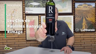 Wine Review Les Clos de Paulilles Banyuls Rimage 2013 [upl. by Elidad]