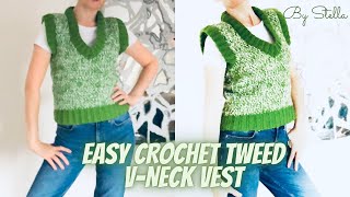 Crochet Vneckline Top [upl. by Obola]