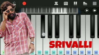 Srivalli Song  Pushpa  Easy Piano Tutorial [upl. by Annabel]