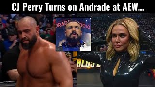 CJ Perry Turns on Andrade at AEW Worlds End  AEW News andrade [upl. by Fabi]