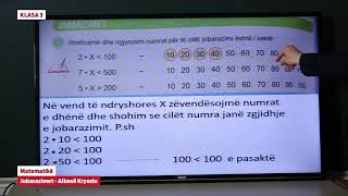 e Mesimi Klasa 3  3362 Matematikë  Jobarazimet [upl. by Hammel]