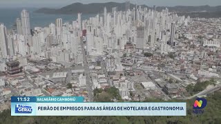 Oportunidades de trabalho em Balneário Camboriú feirão na hotelaria [upl. by Brass]