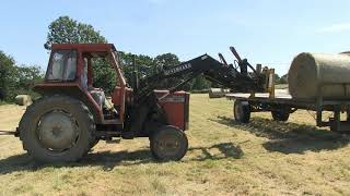 MASSEY FERGUSON 265 AND FARMHAND LOADER [upl. by Eimme]