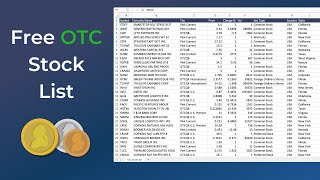 Free OTC Stock List Download Penny Stock List [upl. by Rehpetsirhc]