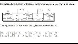 Solving Two degree of Freedom System with MatlabOde45 [upl. by Yemac579]