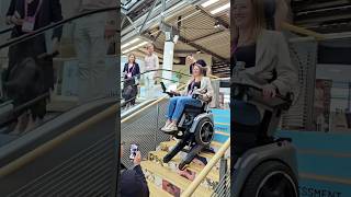 BRO in full action at the healthtech conference in Munich 🚀 scewoBRO stairclimbingwheelchair [upl. by Enihpets]